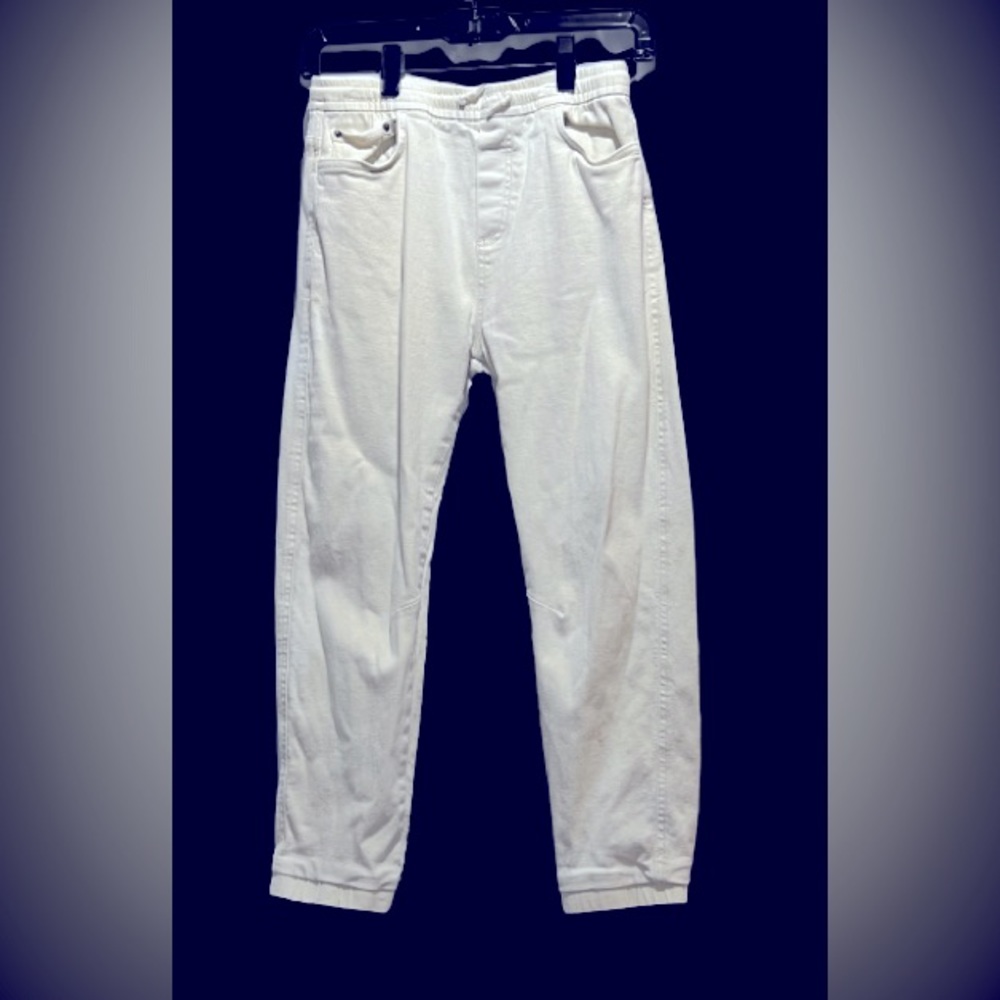 Zara boys off white denim joggers
